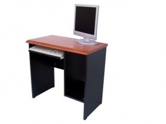 שולחן מחשב 80X45 בצבע שחור+אגס קוניאק 